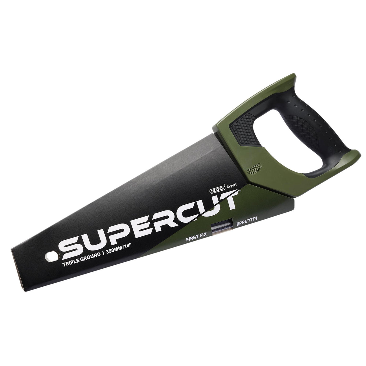 Draper Expert Supercut First Fix Triple Ground Handsaw, 350mm/14", 7tpi/8ppi: No.SCT350