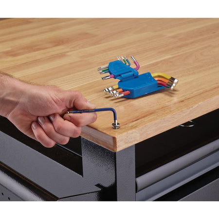 Draper Expert Metric Short Arm Ball End Hex Key Set, Colour Coded (9 Piece) : Model No. SCBHKS/9