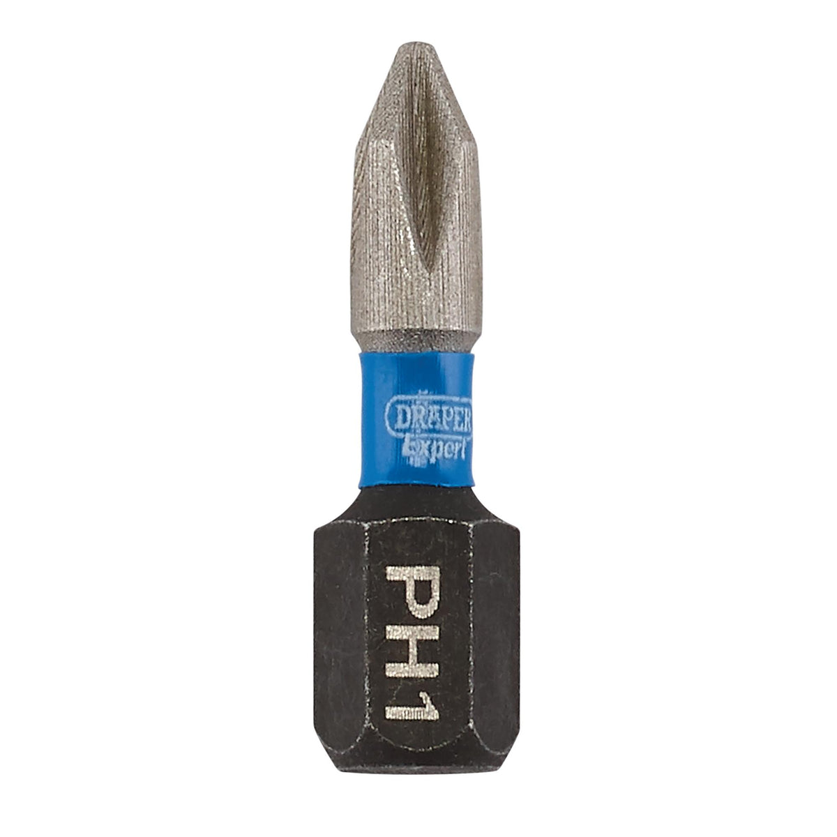 Draper Expert Cross Slot/PH Type Impact Screwdriver Bits, No.1 x 25mm, 1/4" Hex (Pack of 5) : Model No. IMBH/PH25/5