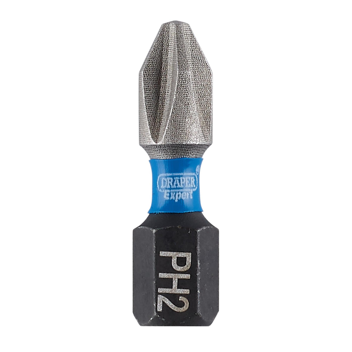 Draper Expert Cross Slot/PH Type Impact Screwdriver Bits, No.2 x 25mm, 1/4" Hex (Pack of 5) : Model No. IMBH/PH25/5