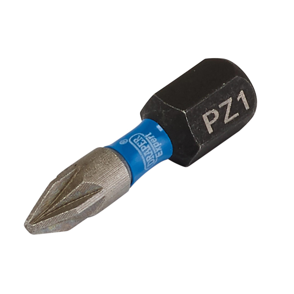 Draper Expert PZ-Type Impact Screwdriver Bits, No.1 x 25mm, 1/4" Hex (Pack of 5) : Model No. IMBH/PZ25/5