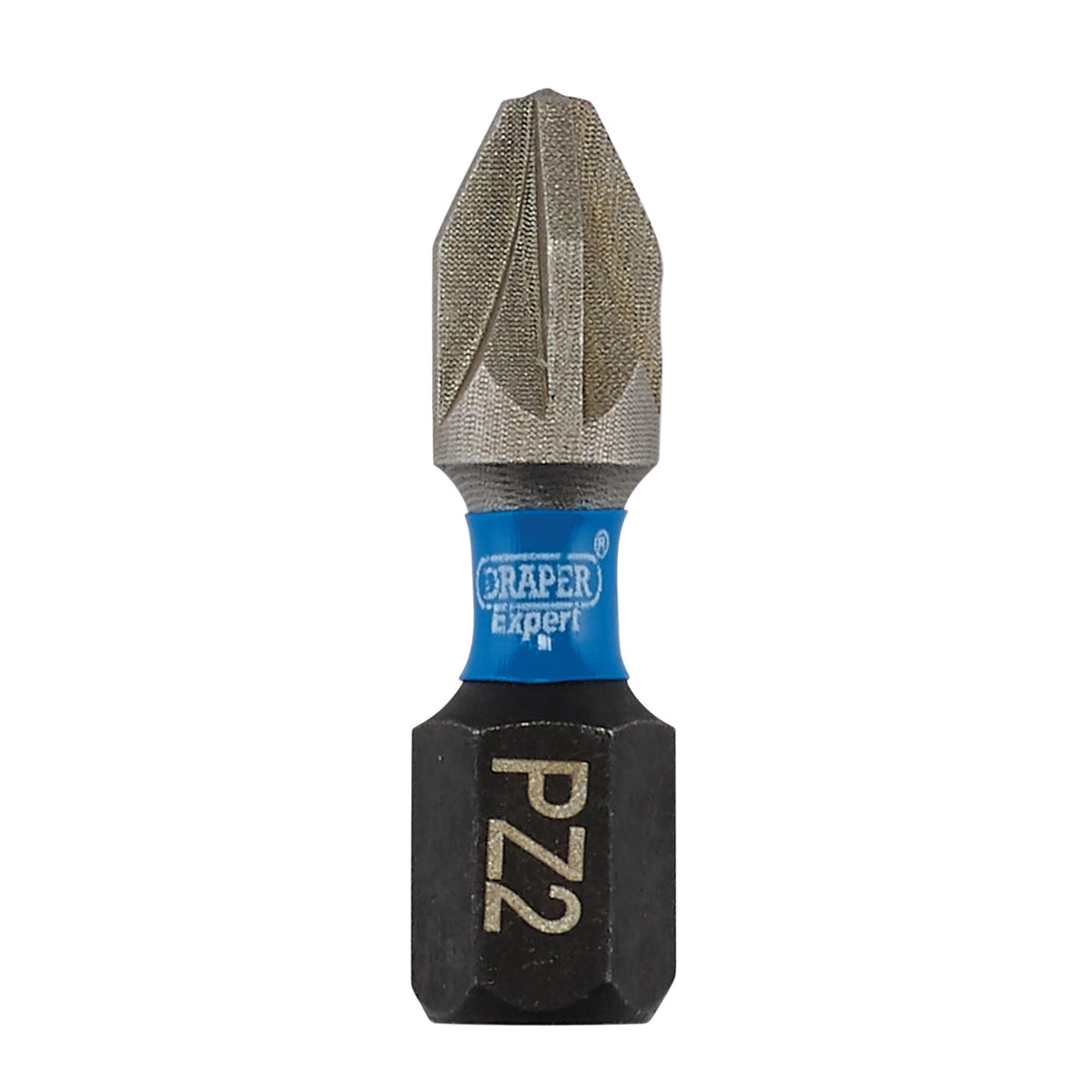 Draper Expert PZ-Type Impact Screwdriver Bits, No.2 x 25mm, 1/4" Hex (Pack of 5) : Model No. IMBH/PZ25/5