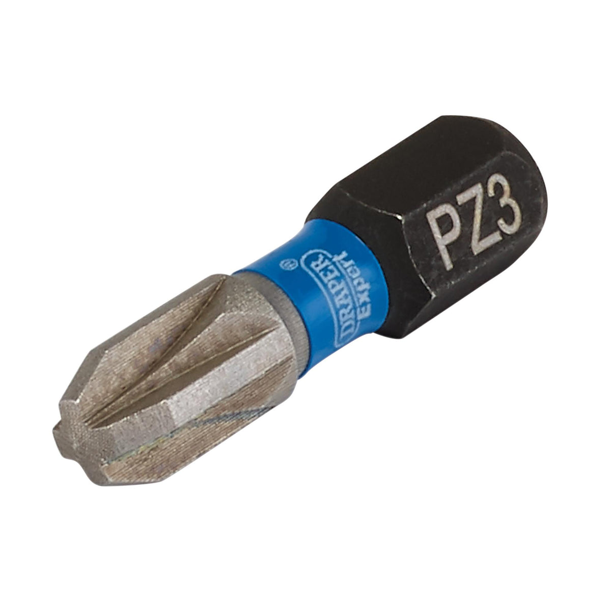 Draper Expert PZ-Type Impact Screwdriver Bits, No.3 x 25mm, 1/4" Hex (Pack of 5) : Model No. IMBH/PZ25/5