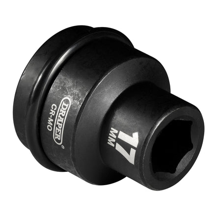DRAPER Expert 17mm 3/4in. Square Drive Hi-Torq ; 6 Point Impact Socket: Model No.419-MM