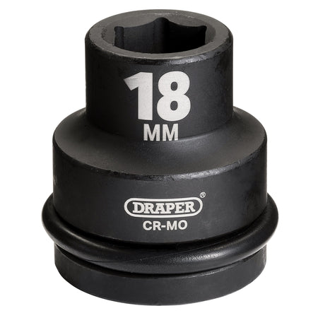 DRAPER Expert 18mm 3/4in. Square Drive Hi-Torq ; 6 Point Impact Socket: Model No.419-MM