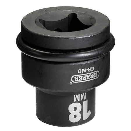 DRAPER Expert 18mm 3/4in. Square Drive Hi-Torq ; 6 Point Impact Socket: Model No.419-MM