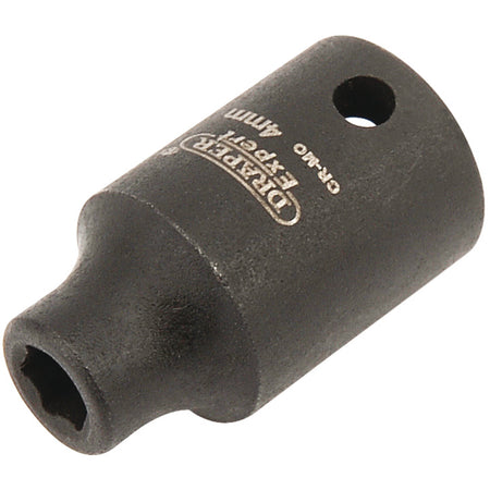DRAPER Expert 4mm 1/4in. Square Drive Hi-Torq ; 6 Point Impact Socket: Model No.406-MM