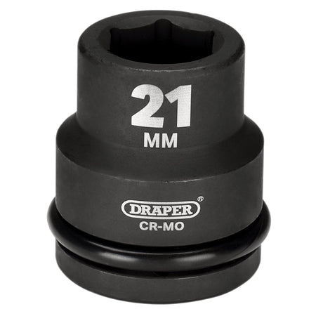 DRAPER Expert 21mm 3/4in. Square Drive Hi-Torq ; 6 Point Impact Socket: Model No.419-MM