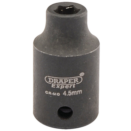 DRAPER Expert 4.5mm 1/4in. Square Drive Hi-Torq ; 6 Point Impact Socket: Model No.406-MM