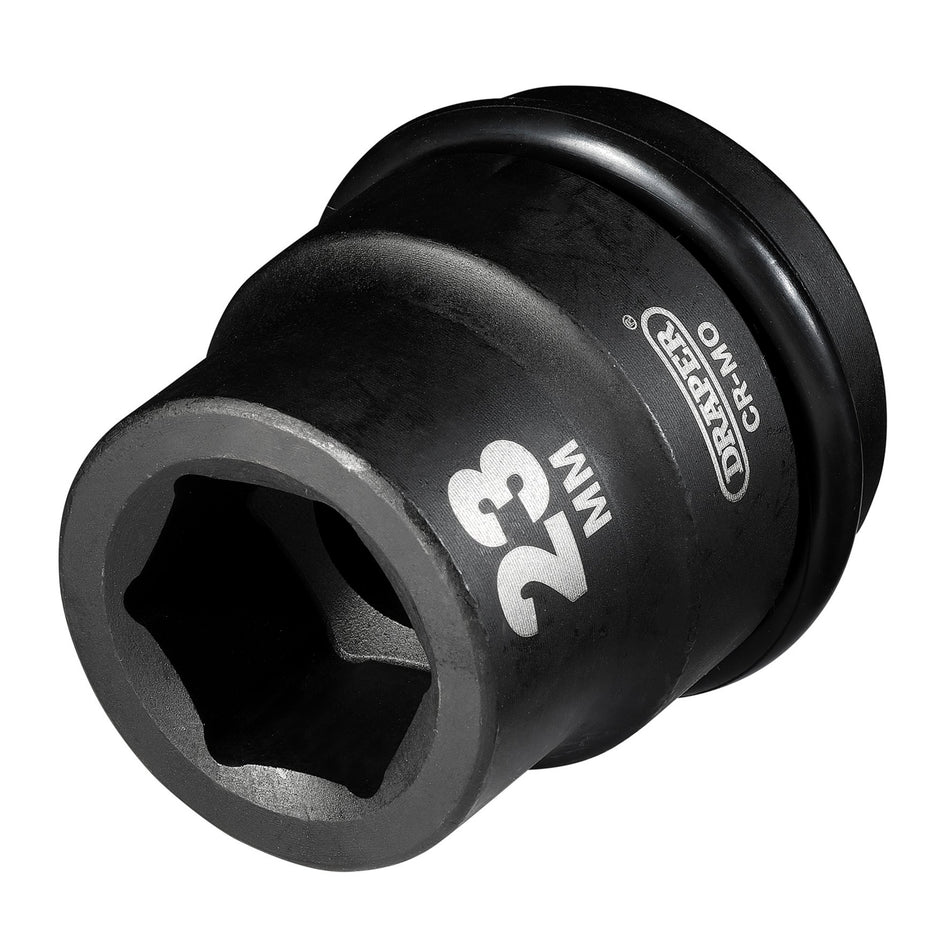 DRAPER Expert 23mm 3/4in. Square Drive Hi-Torq ; 6 Point Impact Socket: Model No.419-MM