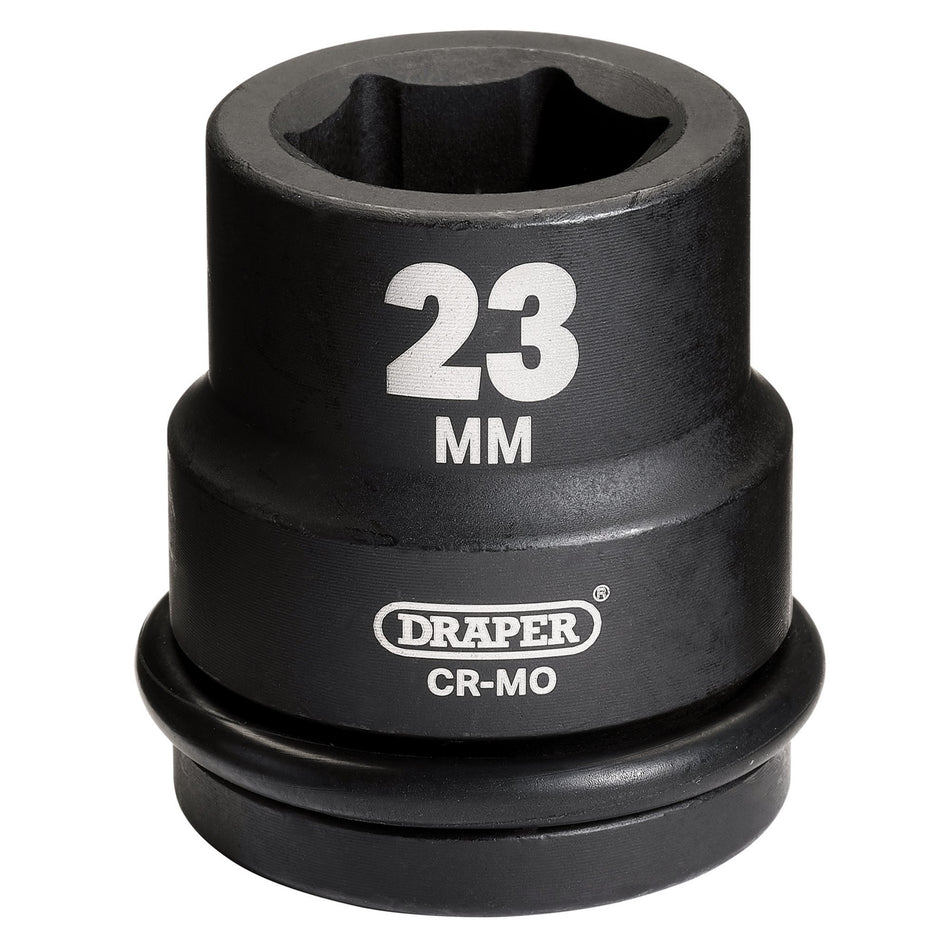 DRAPER Expert 23mm 3/4in. Square Drive Hi-Torq ; 6 Point Impact Socket: Model No.419-MM