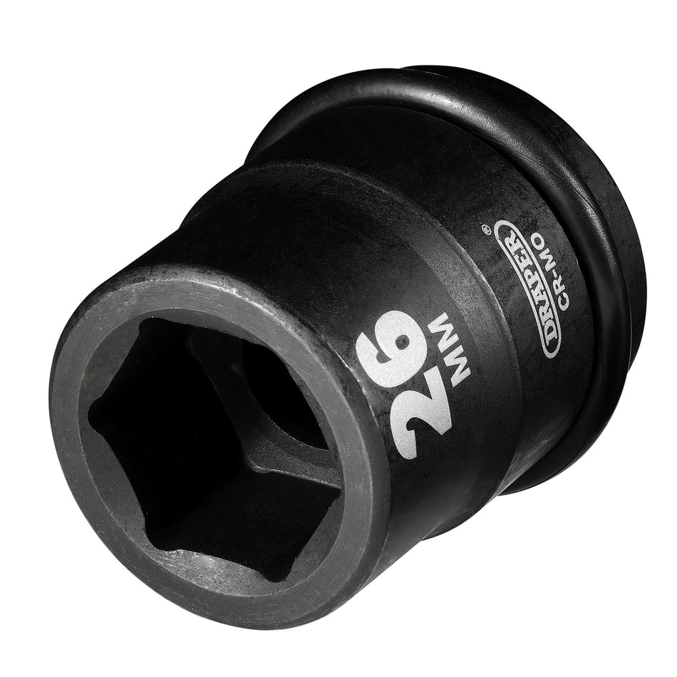 DRAPER Expert 26mm 3/4in. Square Drive Hi-Torq ; 6 Point Impact Socket: Model No.419-MM