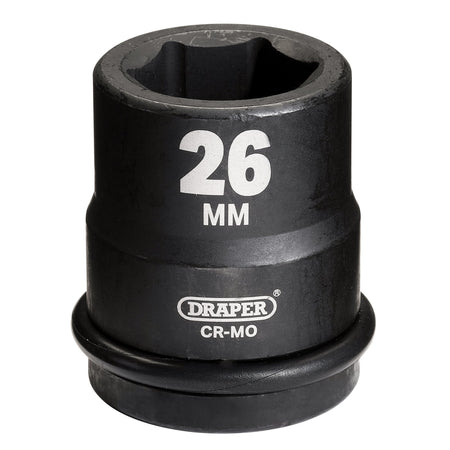 DRAPER Expert 26mm 3/4in. Square Drive Hi-Torq ; 6 Point Impact Socket: Model No.419-MM
