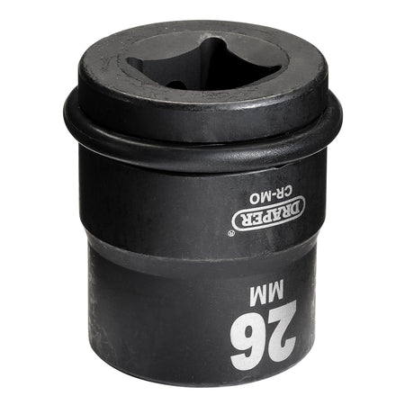 DRAPER Expert 26mm 3/4in. Square Drive Hi-Torq ; 6 Point Impact Socket: Model No.419-MM