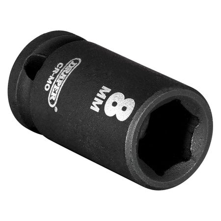 DRAPER Expert 8mm 1/4in. Square Drive Hi-Torq ; 6 Point Impact Socket: Model No.406-MM