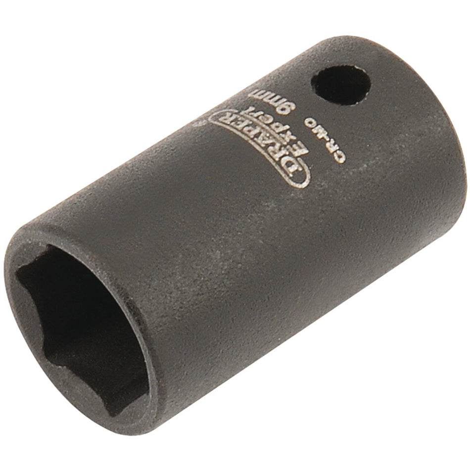 DRAPER Expert 9mm 1/4in. Square Drive Hi-Torq ; 6 Point Impact Socket: Model No.406-MM