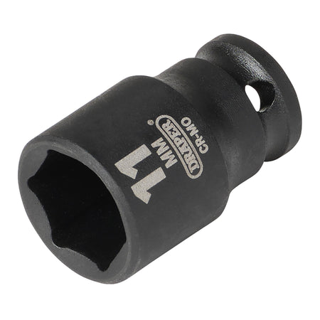 DRAPER Expert 11mm 1/4in. Square Drive Hi-Torq ; 6 Point Impact Socket: Model No.406-MM