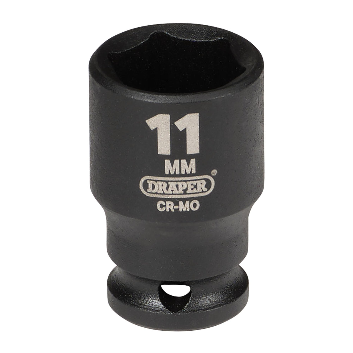 DRAPER Expert 11mm 1/4in. Square Drive Hi-Torq ; 6 Point Impact Socket: Model No.406-MM