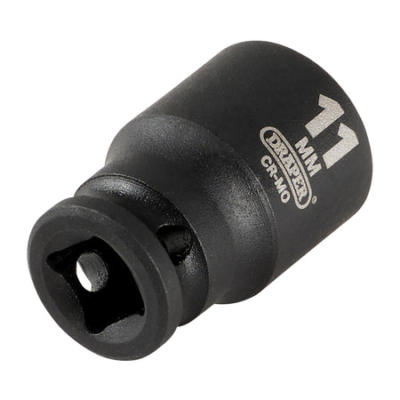DRAPER Expert 11mm 1/4in. Square Drive Hi-Torq ; 6 Point Impact Socket: Model No.406-MM