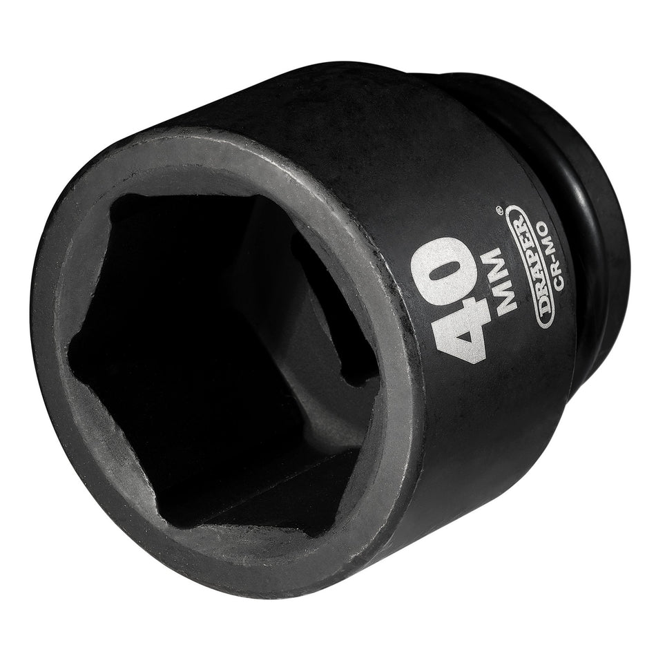 DRAPER Expert 40mm 3/4in. Square Drive Hi-Torq ; 6 Point Impact Socket: Model No.419-MM