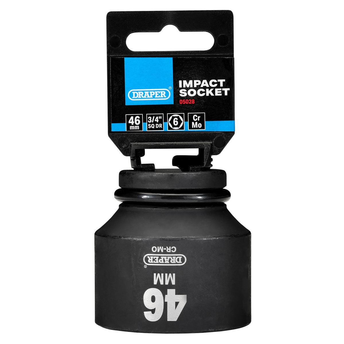 DRAPER Expert 46mm 3/4in. Square Drive Hi-Torq ; 6 Point Impact Socket: Model No.419-MM