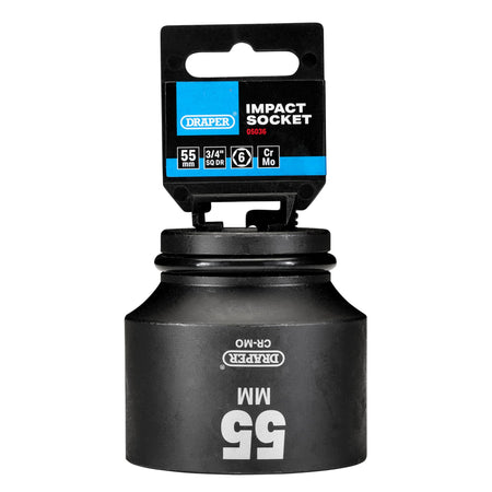 DRAPER Expert 55mm 3/4in. Square Drive Hi-Torq ; 6 Point Impact Socket: Model No.419-MM