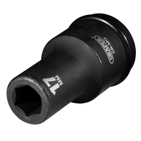 DRAPER Expert 17mm 3/4in. Square Drive Hi-Torq ; 6 Point Deep Impact Socket: Model No.419D-MM