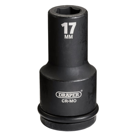 DRAPER Expert 17mm 3/4in. Square Drive Hi-Torq ; 6 Point Deep Impact Socket: Model No.419D-MM