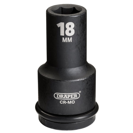 DRAPER Expert 18mm 3/4in. Square Drive Hi-Torq ; 6 Point Deep Impact Socket: Model No.419D-MM