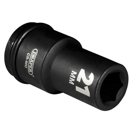 DRAPER Expert 21mm 3/4in. Square Drive Hi-Torq ; 6 Point Deep Impact Socket: Model No.419D-MM