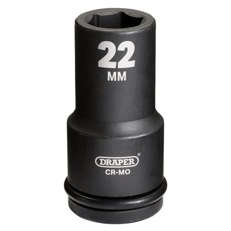 DRAPER Expert 22mm 3/4in. Square Drive Hi-Torq ; 6 Point Deep Impact Socket: Model No.419D-MM