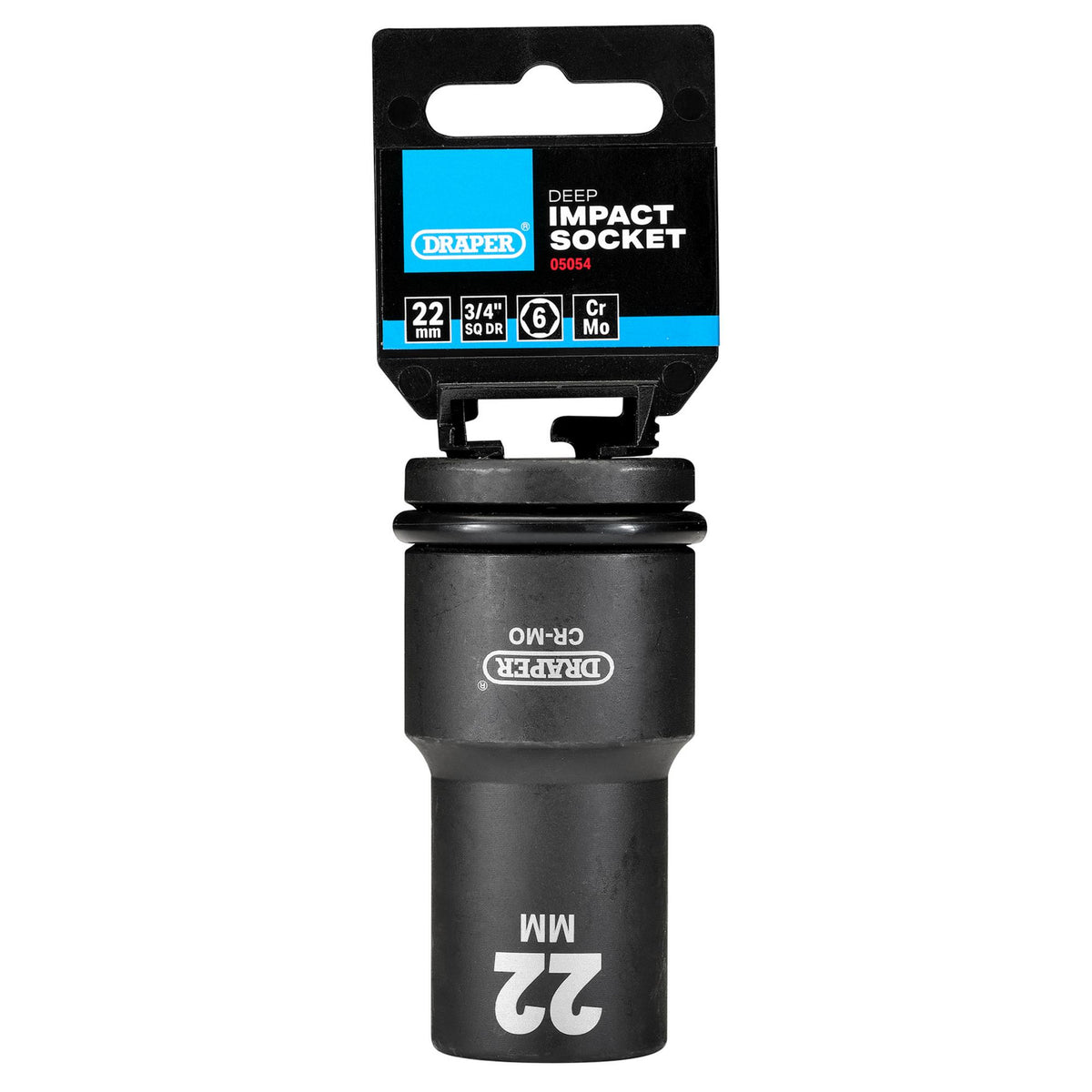 DRAPER Expert 22mm 3/4in. Square Drive Hi-Torq ; 6 Point Deep Impact Socket: Model No.419D-MM