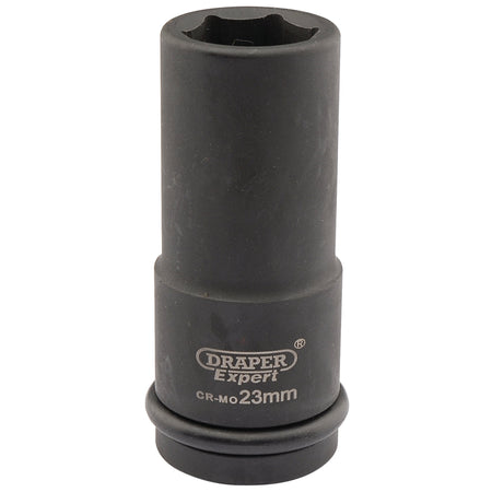 DRAPER Expert 23mm 3/4in. Square Drive Hi-Torq ; 6 Point Deep Impact Socket: Model No.419D-MM