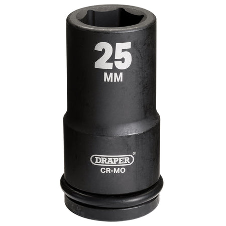 DRAPER Expert 25mm 3/4in. Square Drive Hi-Torq ; 6 Point Deep Impact Socket: Model No.419D-MM