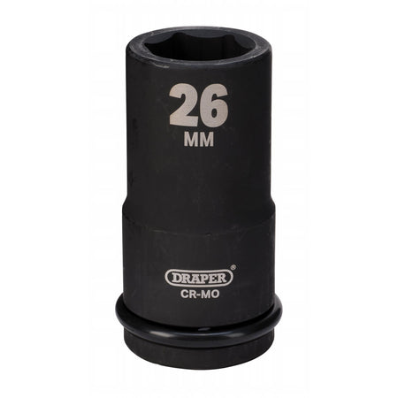 DRAPER Expert 26mm 3/4in. Square Drive Hi-Torq ; 6 Point Deep Impact Socket: Model No.419D-MM