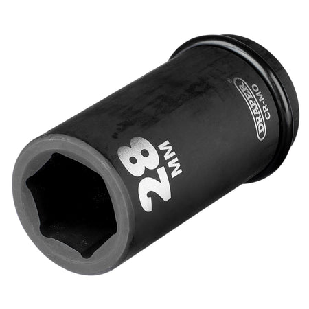 DRAPER Expert 28mm 3/4in. Square Drive Hi-Torq ; 6 Point Deep Impact Socket: Model No.419D-MM