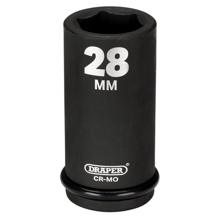 DRAPER Expert 28mm 3/4in. Square Drive Hi-Torq ; 6 Point Deep Impact Socket: Model No.419D-MM