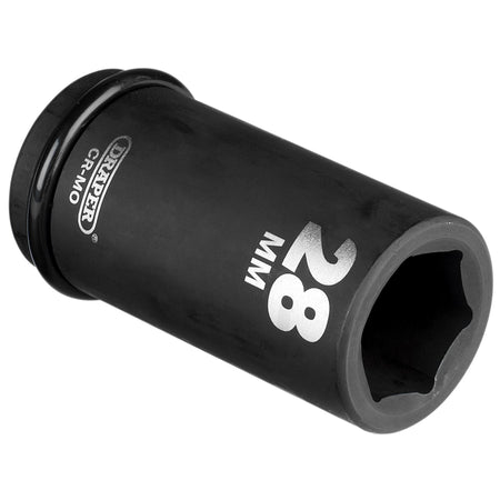 DRAPER Expert 28mm 3/4in. Square Drive Hi-Torq ; 6 Point Deep Impact Socket: Model No.419D-MM