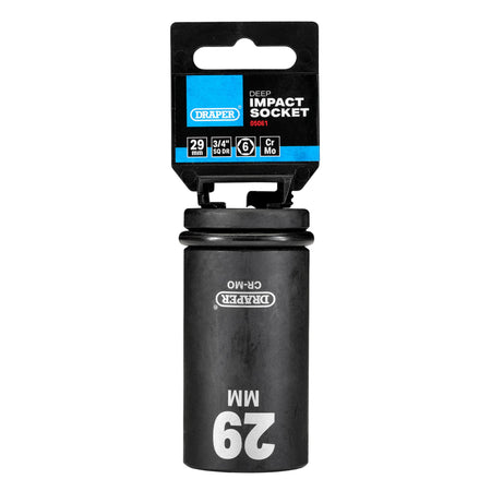 DRAPER Expert 29mm 3/4in. Square Drive Hi-Torq ; 6 Point Deep Impact Socket: Model No.419D-MM