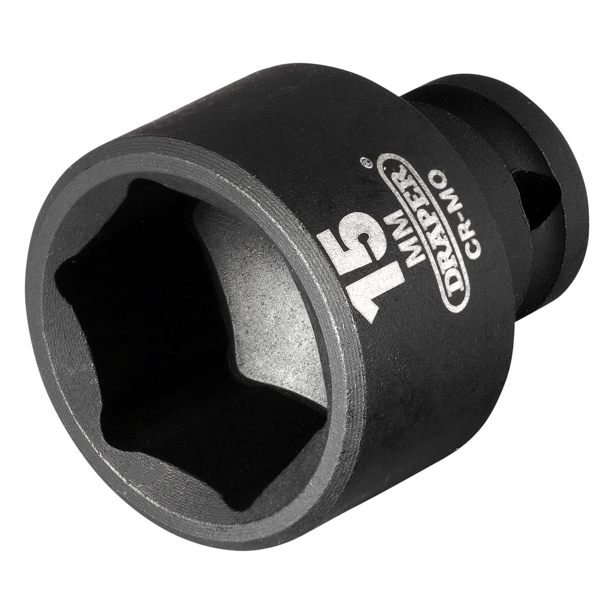 DRAPER Expert 15mm 1/4in. Square Drive Hi-Torq ; 6 Point Impact Socket: Model No.406-MM