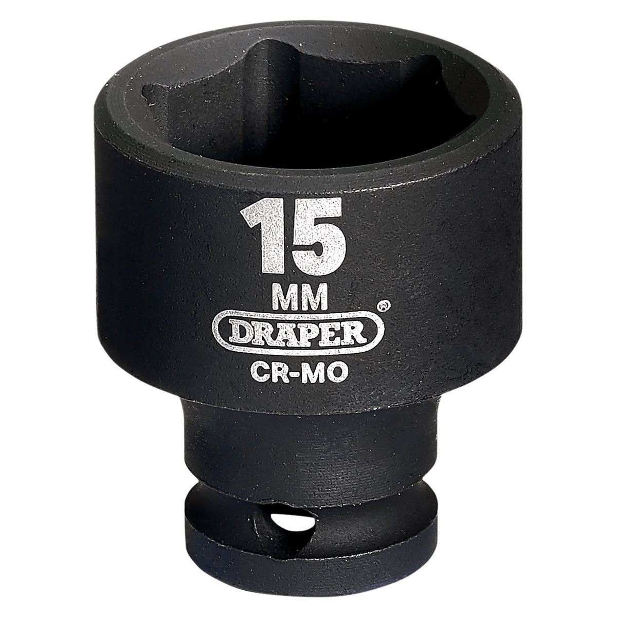 DRAPER Expert 15mm 1/4in. Square Drive Hi-Torq ; 6 Point Impact Socket: Model No.406-MM