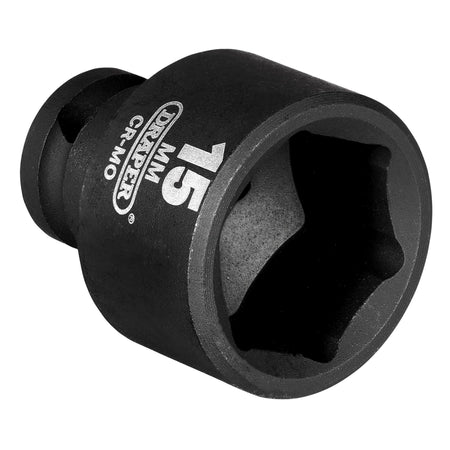DRAPER Expert 15mm 1/4in. Square Drive Hi-Torq ; 6 Point Impact Socket: Model No.406-MM