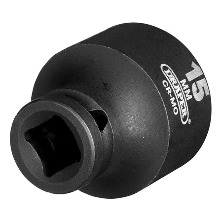 DRAPER Expert 15mm 1/4in. Square Drive Hi-Torq ; 6 Point Impact Socket: Model No.406-MM