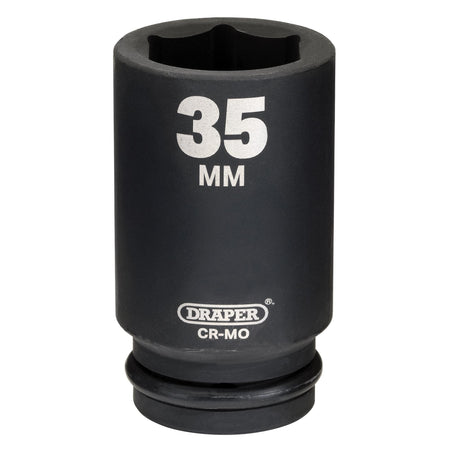DRAPER Expert 35mm 3/4in. Square Drive Hi-Torq ; 6 Point Deep Impact Socket: Model No.419D-MM