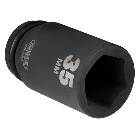 DRAPER Expert 35mm 3/4in. Square Drive Hi-Torq ; 6 Point Deep Impact Socket: Model No.419D-MM