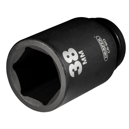DRAPER Expert 38mm 3/4in. Square Drive Hi-Torq ; 6 Point Deep Impact Socket: Model No.419D-MM