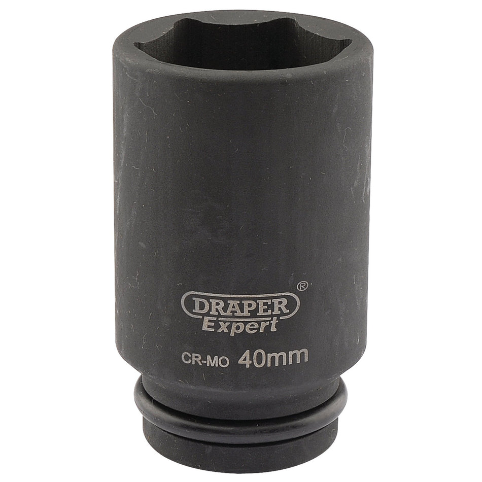 DRAPER Expert 40mm 3/4in. Square Drive Hi-Torq ; 6 Point Deep Impact Socket: Model No.419D-MM