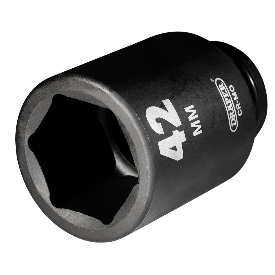 DRAPER Expert 42mm 3/4in. Square Drive Hi-Torq ; 6 Point Deep Impact Socket: Model No.419D-MM