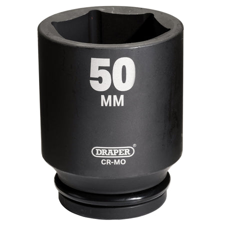 DRAPER Expert 50mm 3/4in. Square Drive Hi-Torq ; 6 Point Deep Impact Socket: Model No.419D-MM