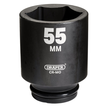 DRAPER Expert 55mm 3/4in. Square Drive Hi-Torq ; 6 Point Deep Impact Socket: Model No.419D-MM